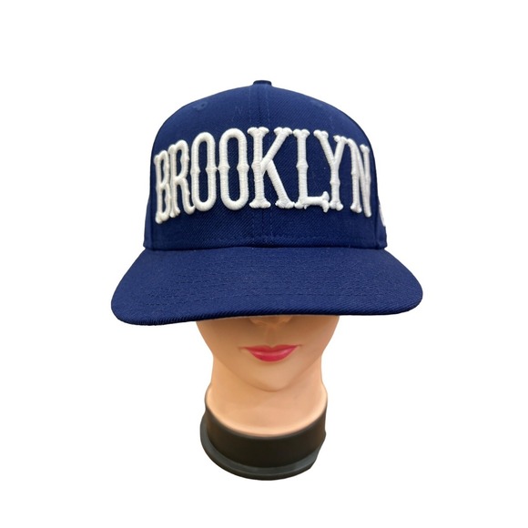 New Era Other - New Era Brooklyn Snapback Hat Blue White Embroidered Logo Adjustable Mens